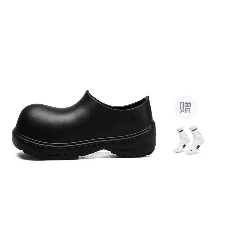 BTE EVA нескользящие устойчивые к истиранию антибактериальные закрытые тапочки унисекс черные с носками, цвет Black (Comes with Socks)
BTE EVA нескользящие устойчивые к истиранию антибактериальные закрытые тапочки унисекс черные с носками, цвет Black (Comes with Socks)