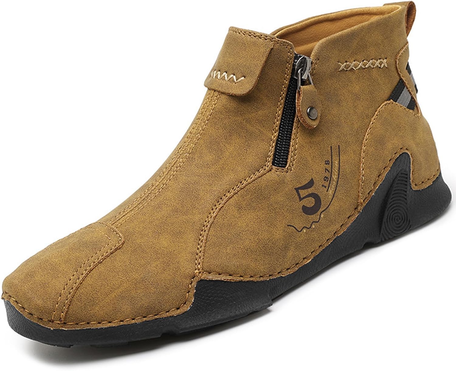 Мужские повседневные мягкие кожаные лоферы с боковой молнией, ручная строчка, ботинки челси до щиколотки, слипоны для ходьбы и вождения, высокие кеды на плоской подошве Angrymonkey, коричневый
Мужские повседневные мягкие кожаные лоферы с боковой молнией, ручная строчка, ботинки челси до щиколотки, слипоны для ходьбы и вождения, высокие кеды на плоской подошве Angrymonkey, коричневый