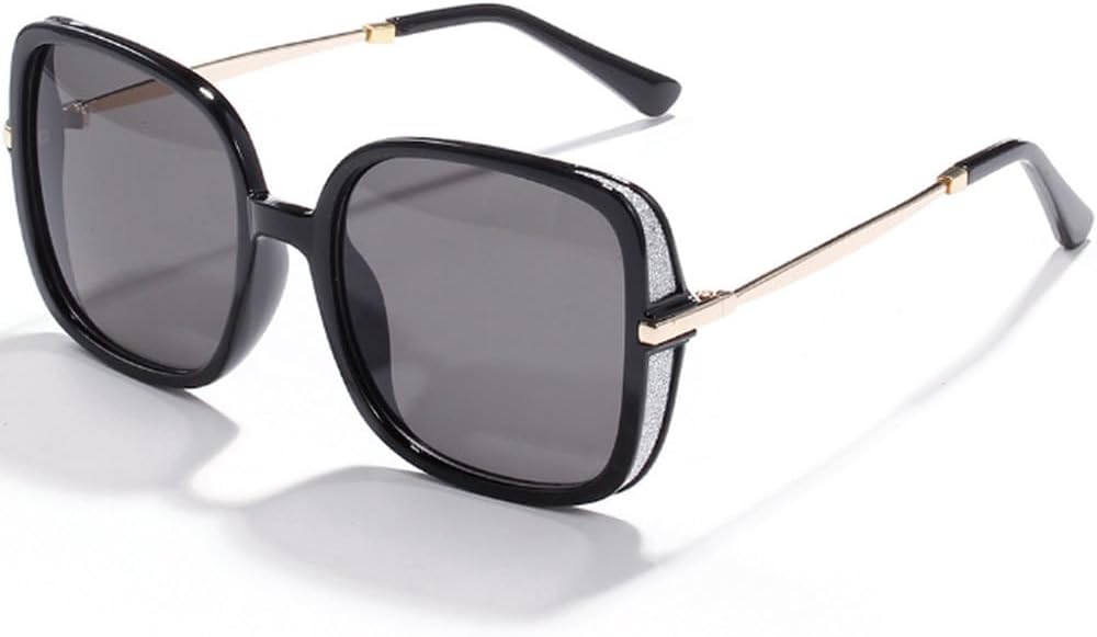 Солнцезащитные очки в крупной оправе конфетных цветов для женщин, модные солнцезащитные очки большого размера для мужчин, стильные металлические очки с защитой от УФ-излучения UV400 TKKTLLT, Black Grey
Солнцезащитные очки в крупной оправе конфетных цветов для женщин, модные солнцезащитные очки большого размера для мужчин, стильные металлические очки с защитой от УФ-излучения UV400 TKKTLLT, Black Grey