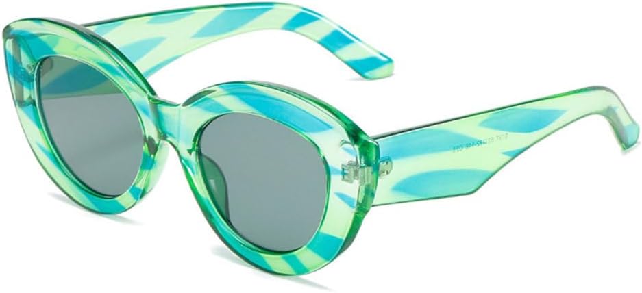 Модные солнцезащитные очки «кошачий глаз» большого размера для женщин, ретро-очки с цветными полосками, солнцезащитные очки UV400 для мужчин, круглые солнцезащитные очки MTZJH, Green Gray
Модные солнцезащитные очки «кошачий глаз» большого размера для женщин, ретро-очки с цветными полосками, солнцезащитные очки UV400 для мужчин, круглые солнцезащитные очки MTZJH, Green Gray