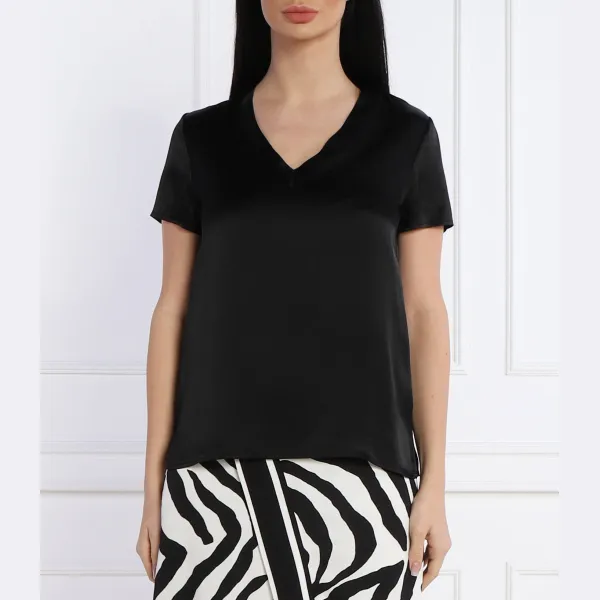 Блузка стандартного кроя с добавлением шелка Liu Jo, черный
Блузка стандартного кроя с добавлением шелка Liu Jo, черный