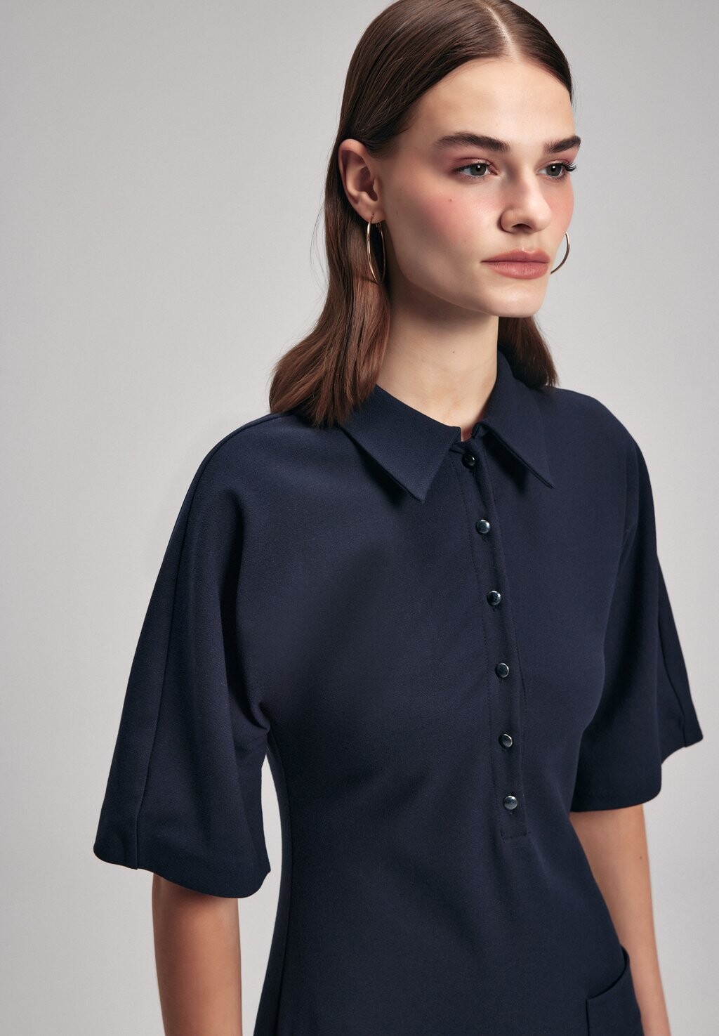 Платье-рубашка на талии adL, темно-синий
Платье-рубашка на талии adL, темно-синий