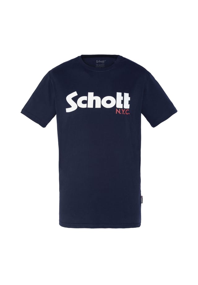 Футболка с логотипом рубашка с коротким рукавом Schott N.Y.C., синий
Футболка с логотипом рубашка с коротким рукавом Schott N.Y.C., синий