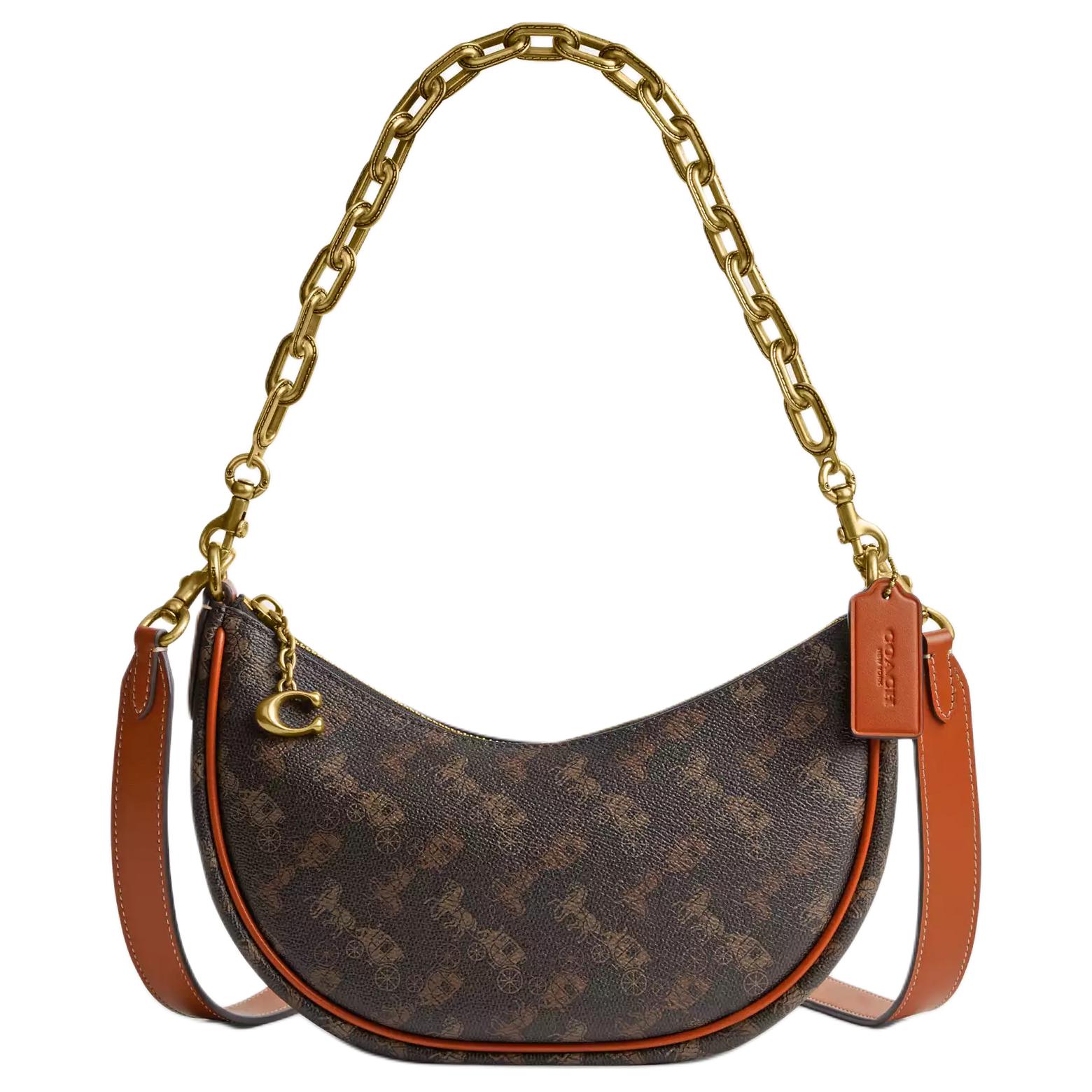 COACH Сумка через плечо среднего размера из холста с кожаными деталями в виде пельменей женская в цвете кофе и коричневый
COACH Сумка через плечо среднего размера из холста с кожаными деталями в виде пельменей женская в цвете кофе и коричневый