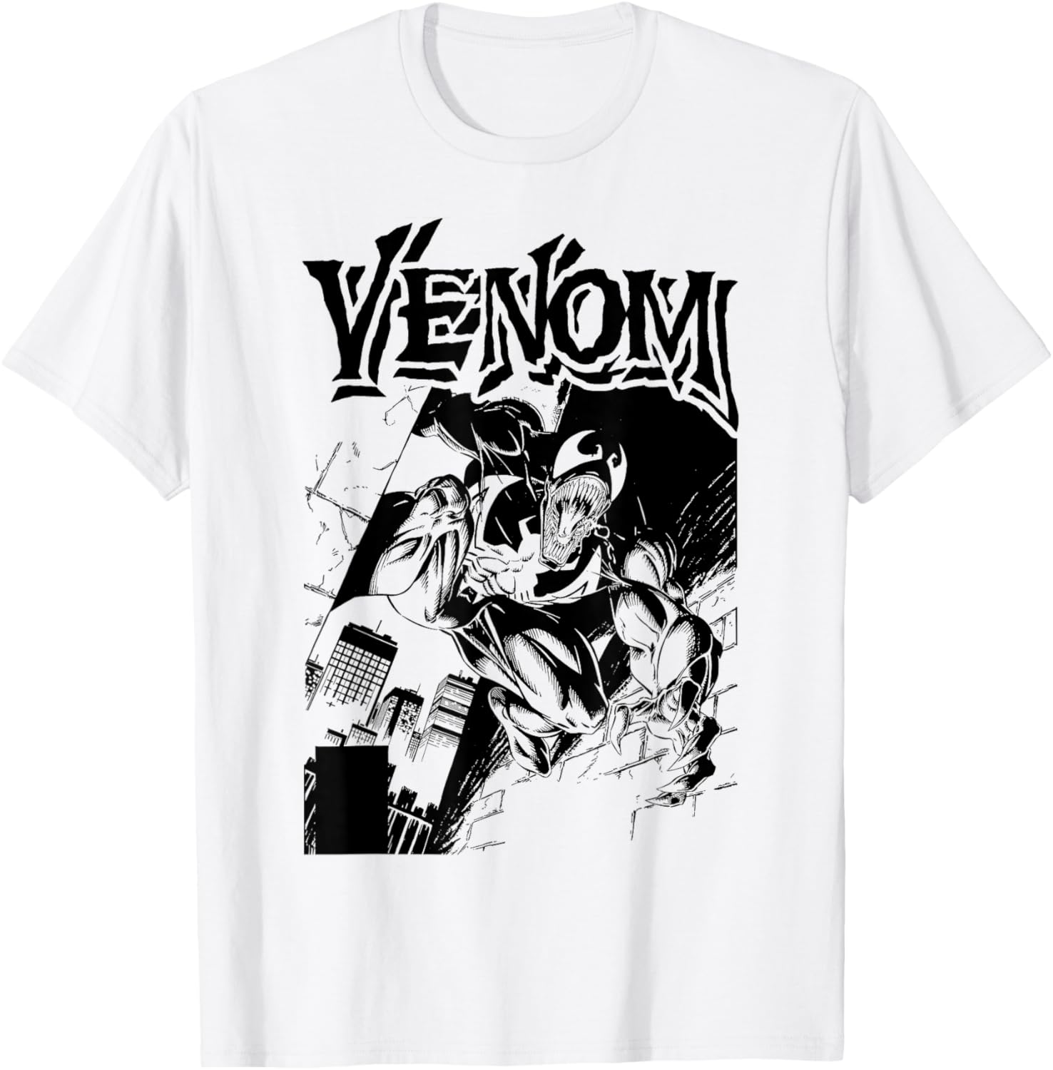 Футболка с графическим изображением обложки комикса Marvel Venom Street, белая
Футболка с графическим изображением обложки комикса Marvel Venom Street, белая