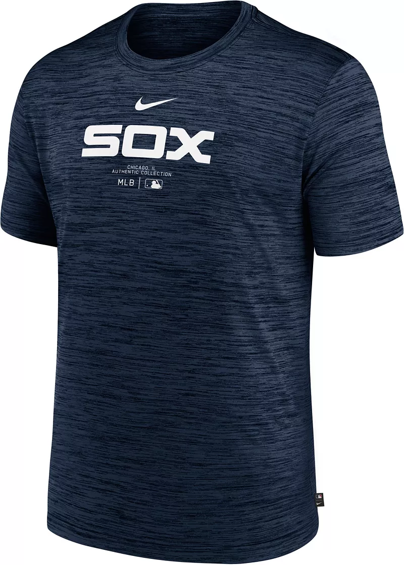 Мужская темно-синяя футболка Nike Chicago White Sox Authentic Collection Velocity
Мужская темно-синяя футболка Nike Chicago White Sox Authentic Collection Velocity