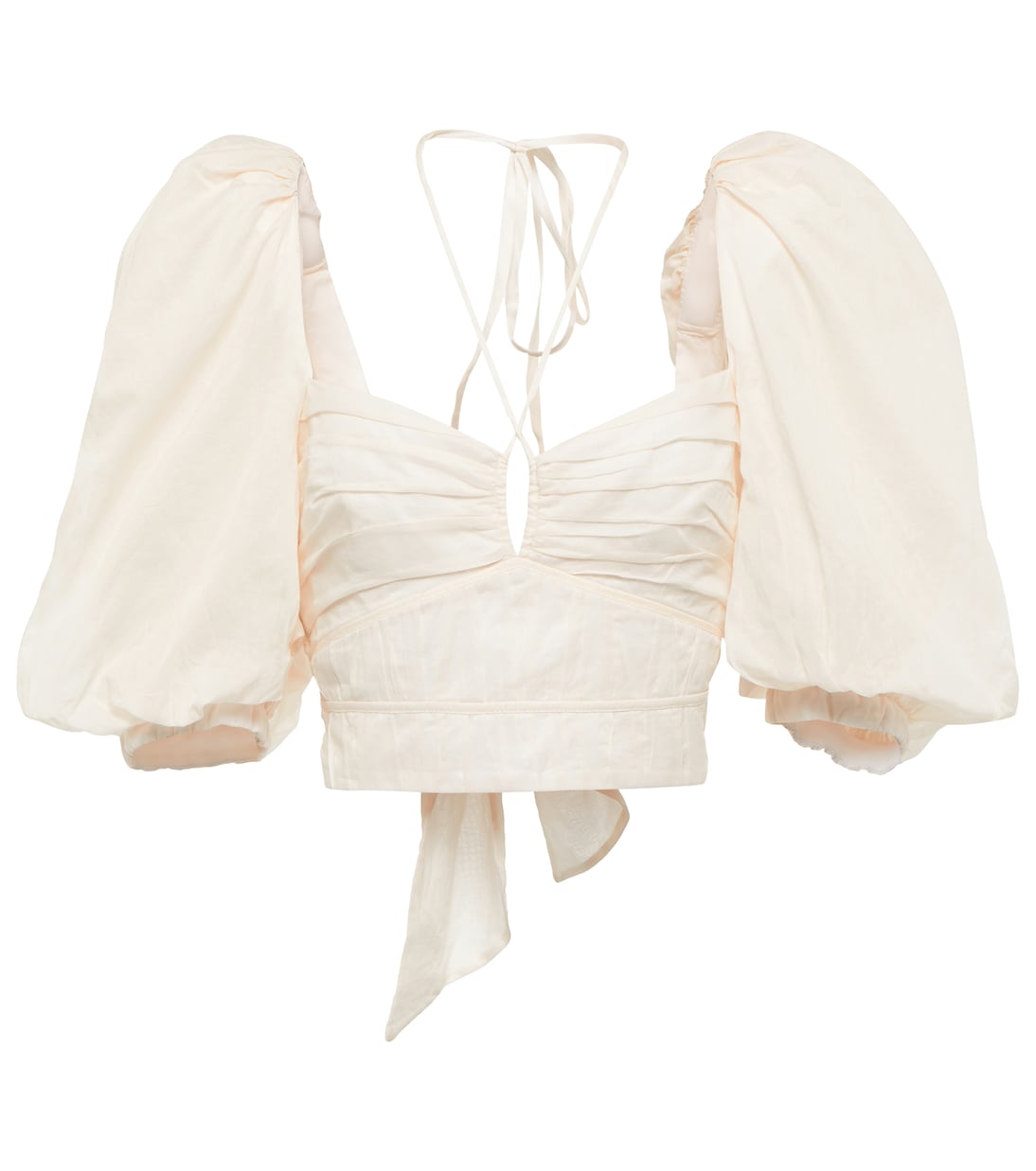 Укороченный топ из хлопка Гаруа Johanna Ortiz, экрю
Укороченный топ из хлопка Гаруа Johanna Ortiz, экрю