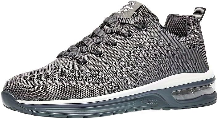 Мужские спортивные кроссовки большого размера однотонные на шнуровке - дышащий верх, нескользящая резиновая подошва, стелька с амортизирующей EVA для всех сезонов на открытом воздухе Hoalox, серый
Мужские спортивные кроссовки большого размера однотонные на шнуровке - дышащий верх, нескользящая резиновая подошва, стелька с амортизирующей EVA для всех сезонов на открытом воздухе Hoalox, серый