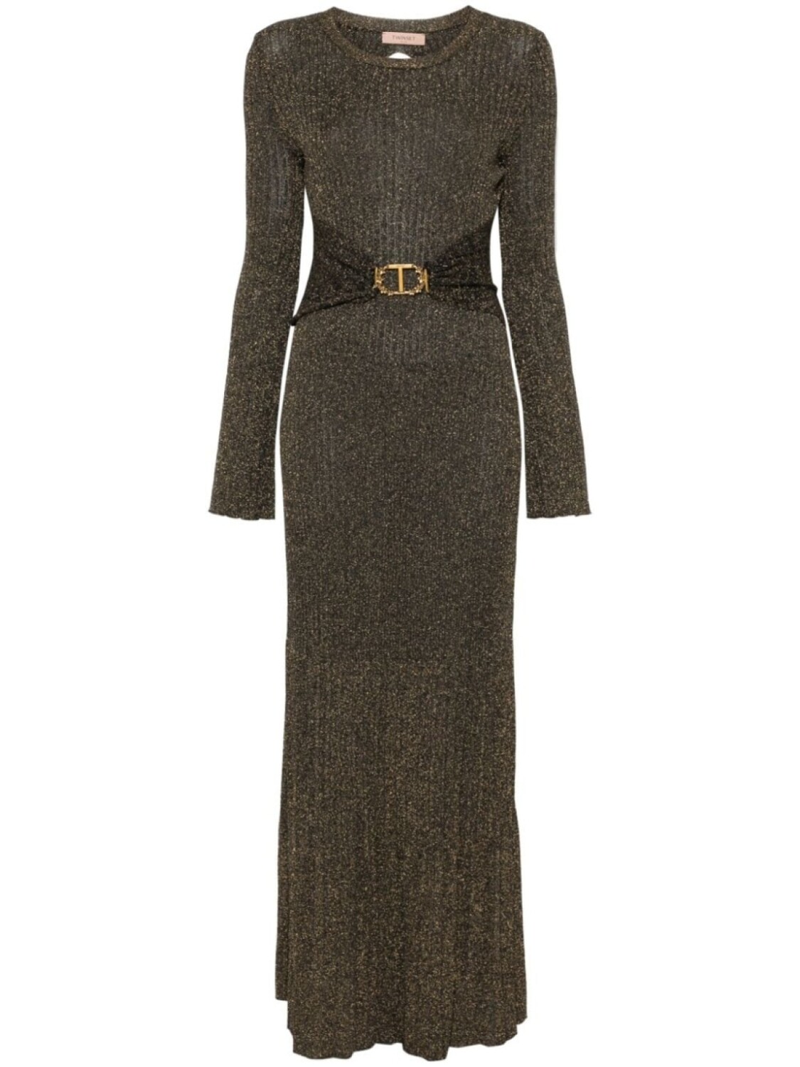 TWINSET длинное платье в рубчик, черный
TWINSET длинное платье в рубчик, черный