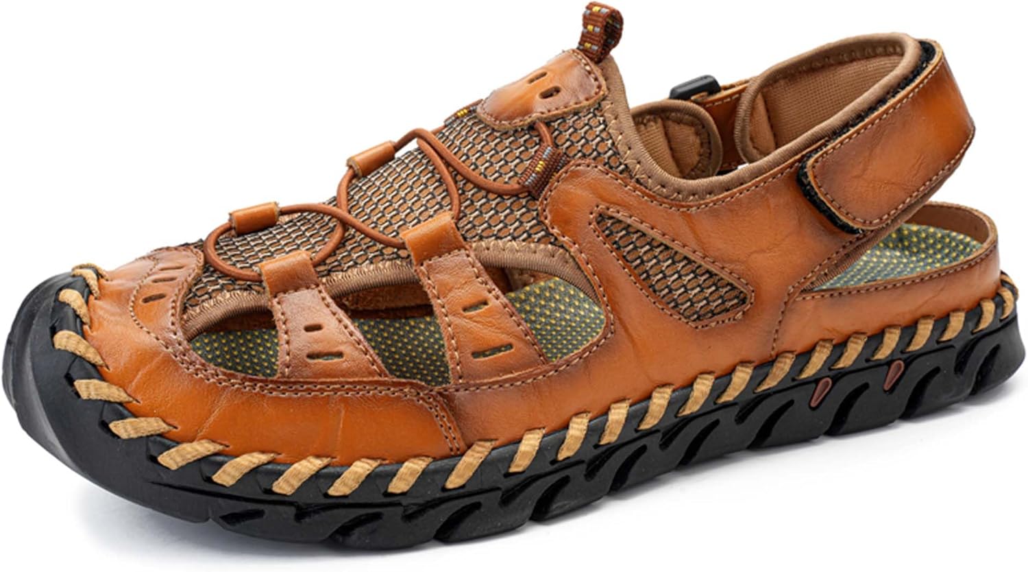 Мужские спортивные сандалии с закрытым носком - противоскользящие, быстро сохнущие, мужские водные сандалии для пляжа - мягкая кожа буйвола, повседневные прогулочные, для походов и дышащие обувь Generic, хаки
Мужские спортивные сандалии с закрытым носком - противоскользящие, быстро сохнущие, мужские водные сандалии для пляжа - мягкая кожа буйвола, повседневные прогулочные, для походов и дышащие обувь Generic, хаки