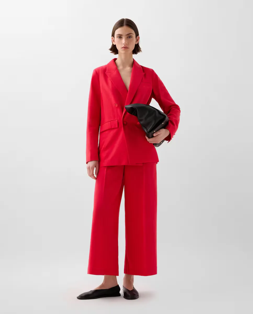 Женские брюки прямого кроя с застежкой на молнию и пуговицы Scalpers, красный
Женские брюки прямого кроя с застежкой на молнию и пуговицы Scalpers, красный