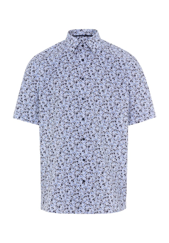 Рубашка делового покроя с коротким рукавом и воротником-стойкой Eterna, синий
Рубашка делового покроя с коротким рукавом и воротником-стойкой Eterna, синий