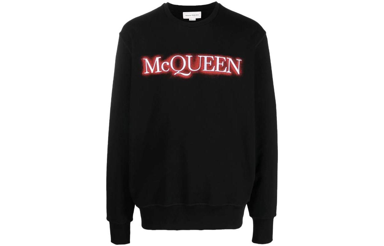 Свитшот с принтом логотипа Alexander McQueen, черный
Свитшот с принтом логотипа Alexander McQueen, черный