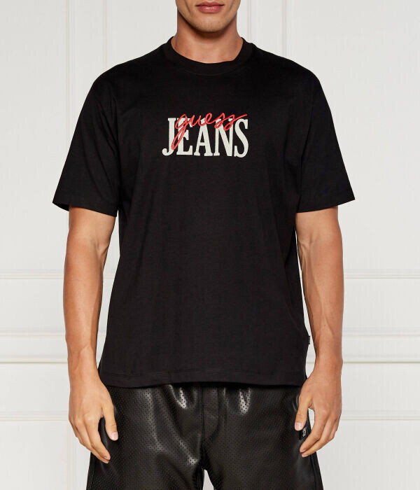 Футболка мужская Guess Jeans свободного кроя с надписью, черный
Футболка мужская Guess Jeans свободного кроя с надписью, черный