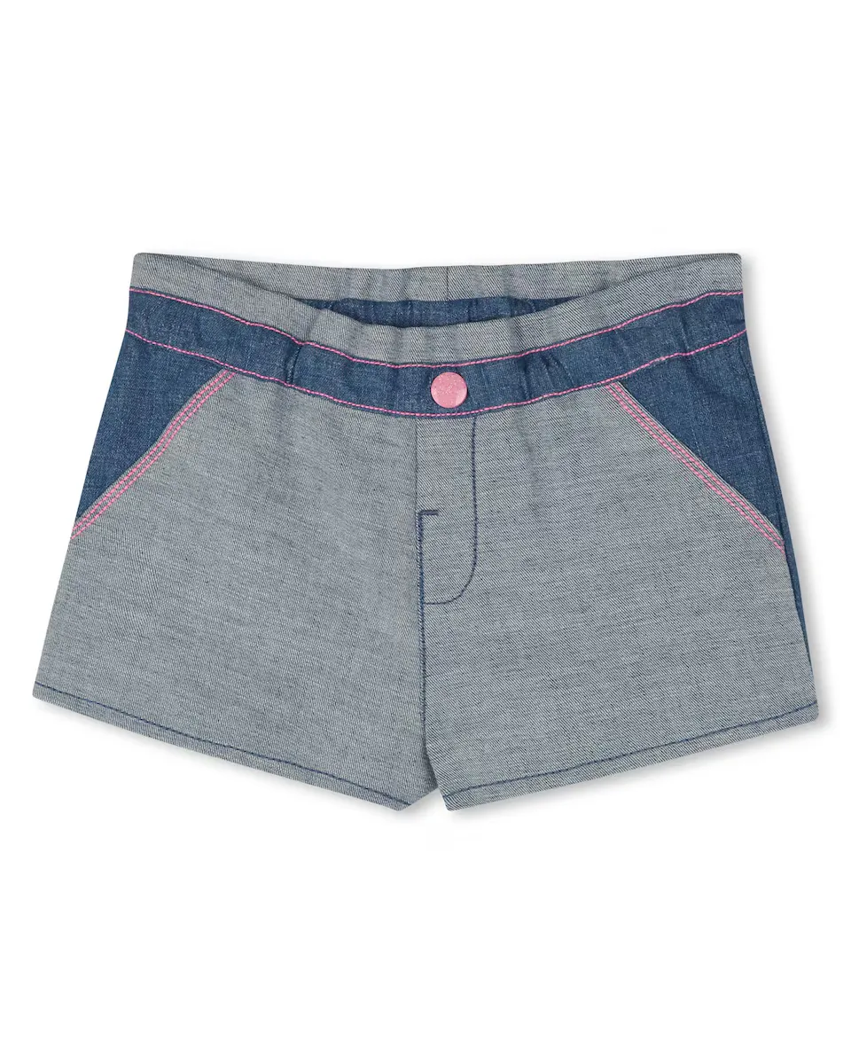 Хлопковые шорты для девочки с эластичной талией Billieblush, синий
Хлопковые шорты для девочки с эластичной талией Billieblush, синий