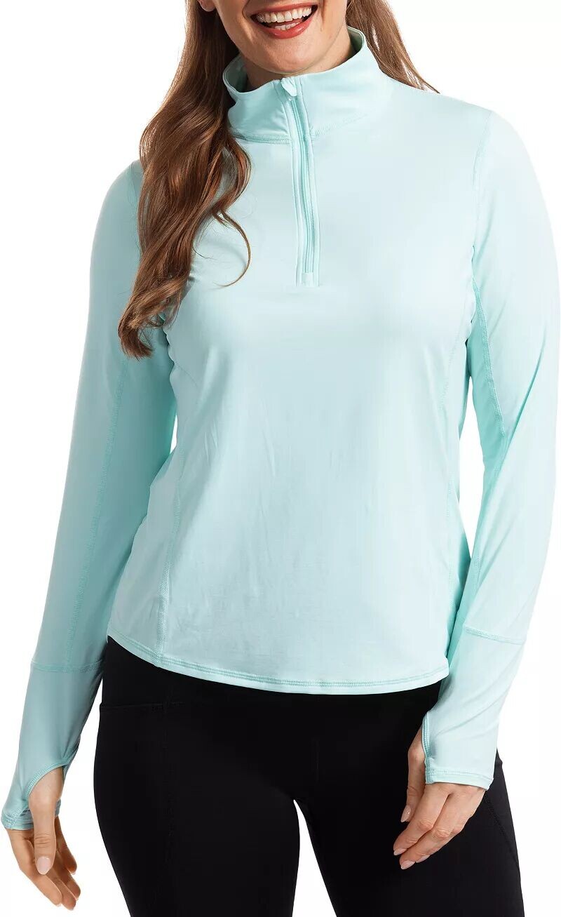 Bloquv Женский солнцезащитный пуловер свободного покроя с воротником-стойкой, мятный
Bloquv Женский солнцезащитный пуловер свободного покроя с воротником-стойкой, мятный