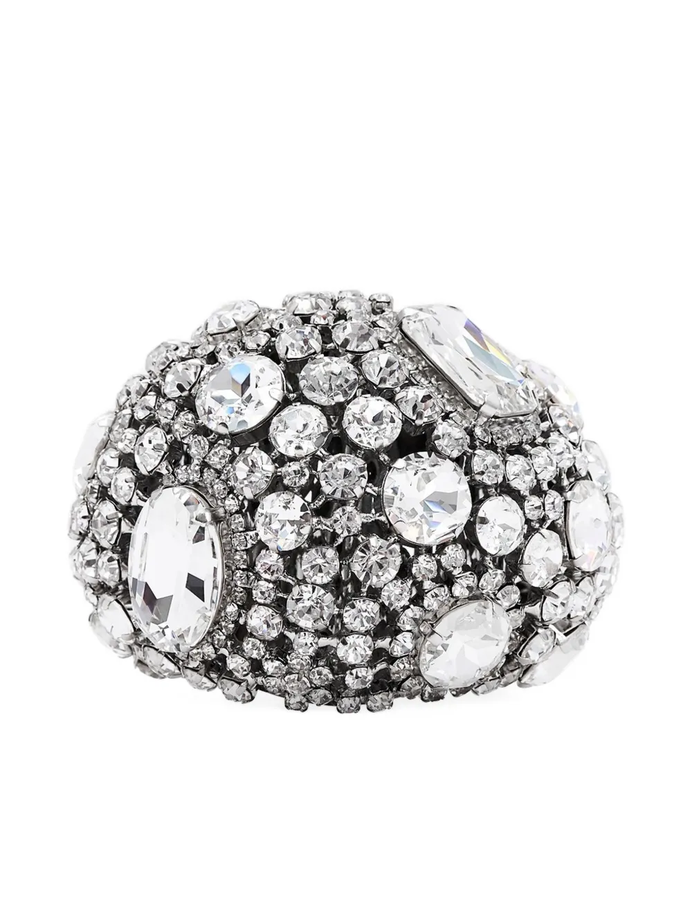 Браслет-манжета с кластером кристаллов AREA, серебряный
Браслет-манжета с кластером кристаллов AREA, серебряный