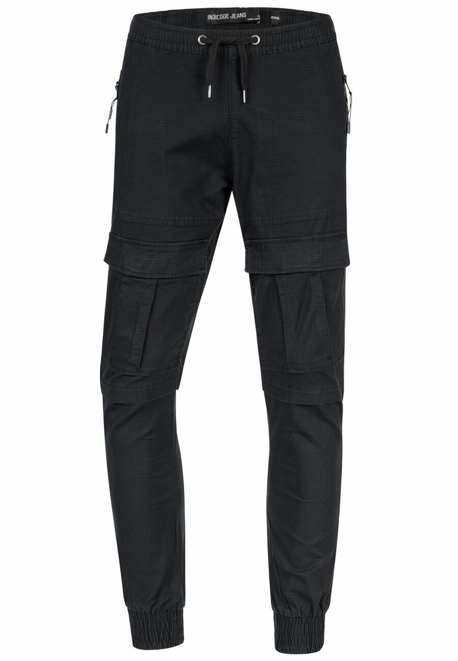 Брюки-карго INDICODE JEANS Regular Cargo Pants Dennis, черный 
Брюки-карго INDICODE JEANS Regular Cargo Pants Dennis, черный