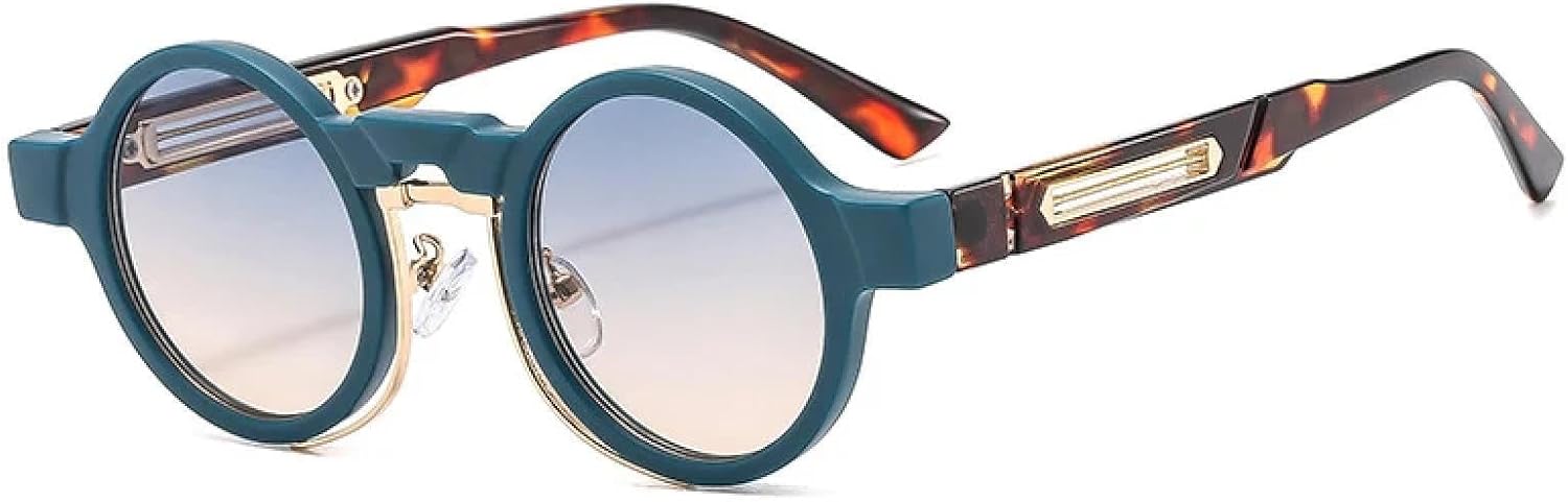 Солнцезащитные очки с защитой от УФ-излучения UV400 | Маленькие круглые, в стиле панк, с градиентным переходом цвета, для занятий спортом на открытом воздухе и вождения DSVIGF, Green Green Tea
Солнцезащитные очки с защитой от УФ-излучения UV400 | Маленькие круглые, в стиле панк, с градиентным переходом цвета, для занятий спортом на открытом воздухе и вождения DSVIGF, Green Green Tea