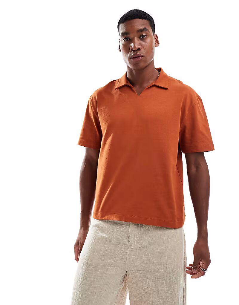 ASOS DESIGN плотная свободная рубашка-поло свободного кроя цвета ржавчины
ASOS DESIGN плотная свободная рубашка-поло свободного кроя цвета ржавчины