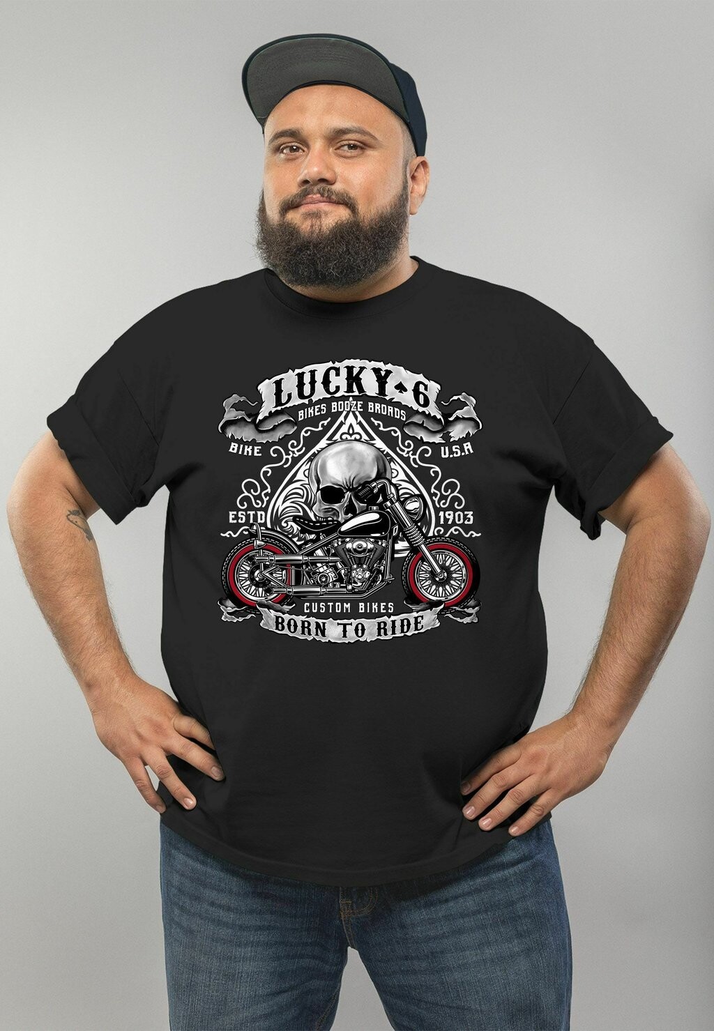 Футболка с принтом BIKER LUCKY 6 TOTENKOPF PIK MOTORRAD SHOPPE Moonworks, цвет schwarz
Футболка с принтом BIKER LUCKY 6 TOTENKOPF PIK MOTORRAD SHOPPE Moonworks, цвет schwarz