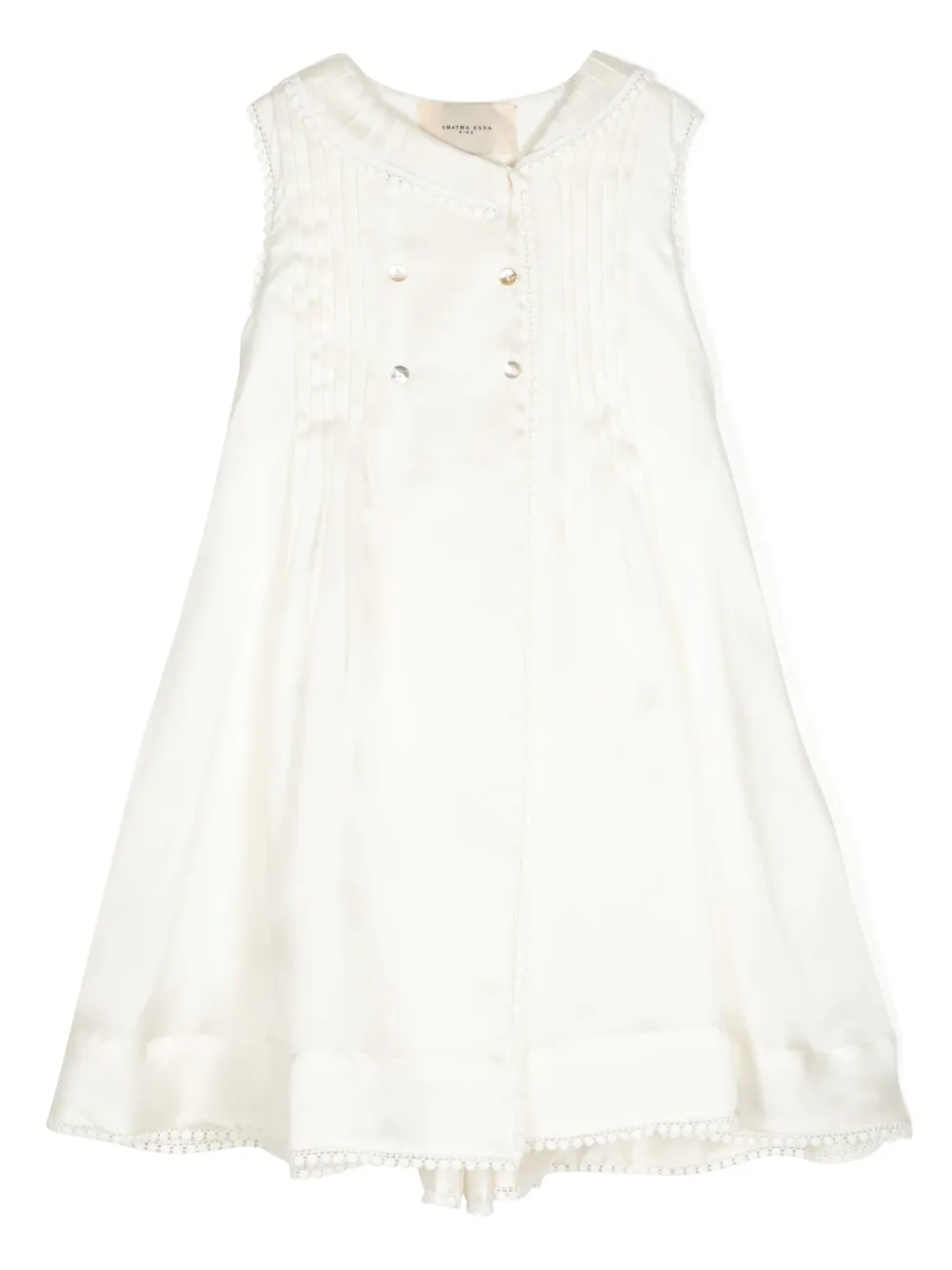 Платье А-силуэта со складками Shatha Essa Kids, белый
Платье А-силуэта со складками Shatha Essa Kids, белый