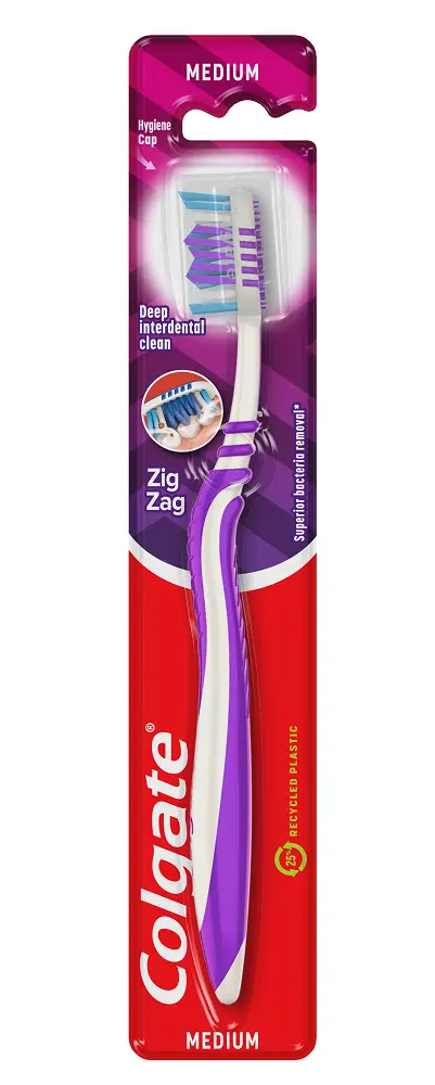 Colgate Zig Zag Medium зубная щетка, 1 шт.
Colgate Zig Zag Medium зубная щетка, 1 шт.