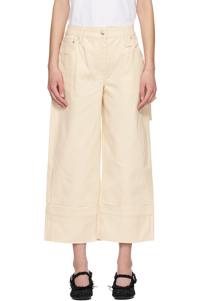 Simone Rocha Джинсы прямого кроя Off White с бантом
Simone Rocha Джинсы прямого кроя Off White с бантом