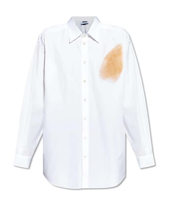 Рубашка с принтом Moschino, белый
Рубашка с принтом Moschino, белый