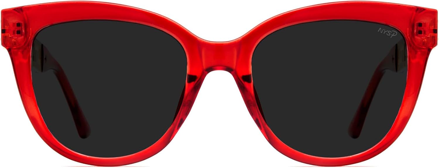 Женские солнцезащитные очки NYS Collection Premium Polarized Vintage Cat Eye с поляризованным покрытием - стильный ретро-дизайн, 100% защита от УФ-излучения, Red Frame-brown Lens
Женские солнцезащитные очки NYS Collection Premium Polarized Vintage Cat Eye с поляризованным покрытием - стильный ретро-дизайн, 100% защита от УФ-излучения, Red Frame-brown Lens