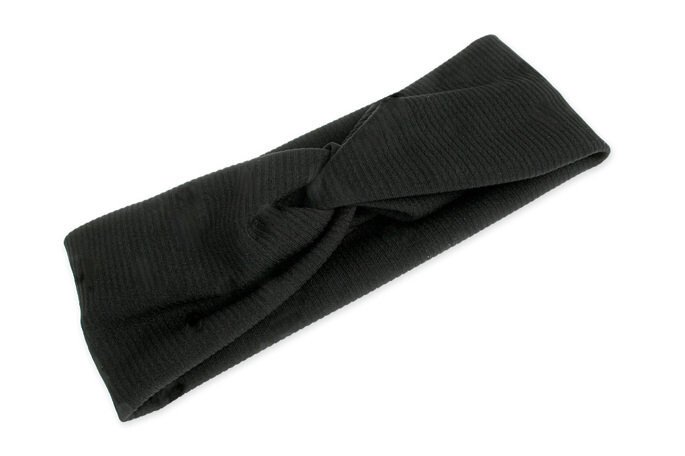 Черная полосатая повязка на голову-тюрбан Jubileo
Черная полосатая повязка на голову-тюрбан Jubileo