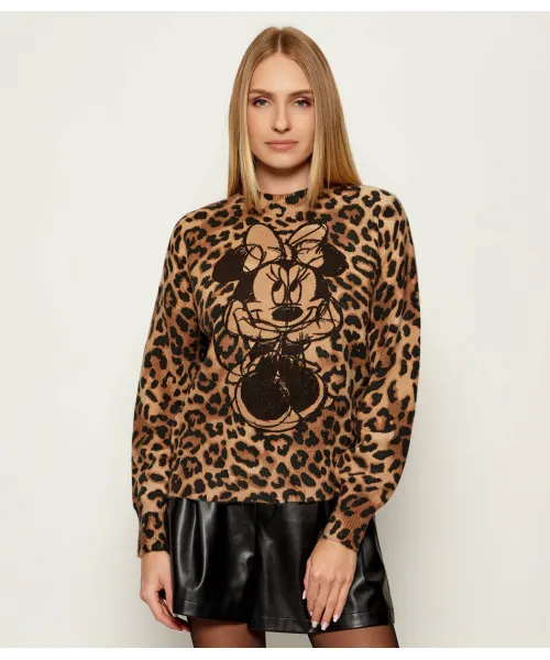 Водолазка с воротником-стойкой «Минни Маус» Relaxed fit Desigual, бежевый 
Водолазка с воротником-стойкой «Минни Маус» Relaxed fit Desigual, бежевый