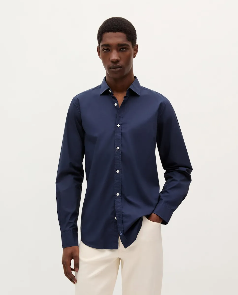 Мужская рубашка приталенная из хлопка Scalpers, темно-синий
Мужская рубашка приталенная из хлопка Scalpers, темно-синий