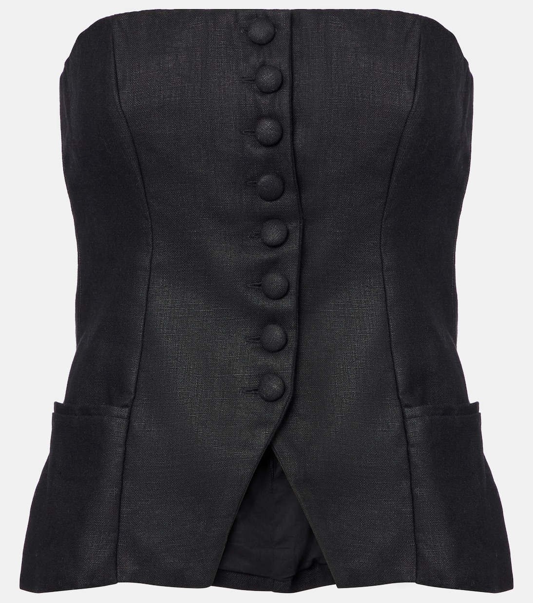 Льняной топ без бретелей Faithfull, черный
Льняной топ без бретелей Faithfull, черный