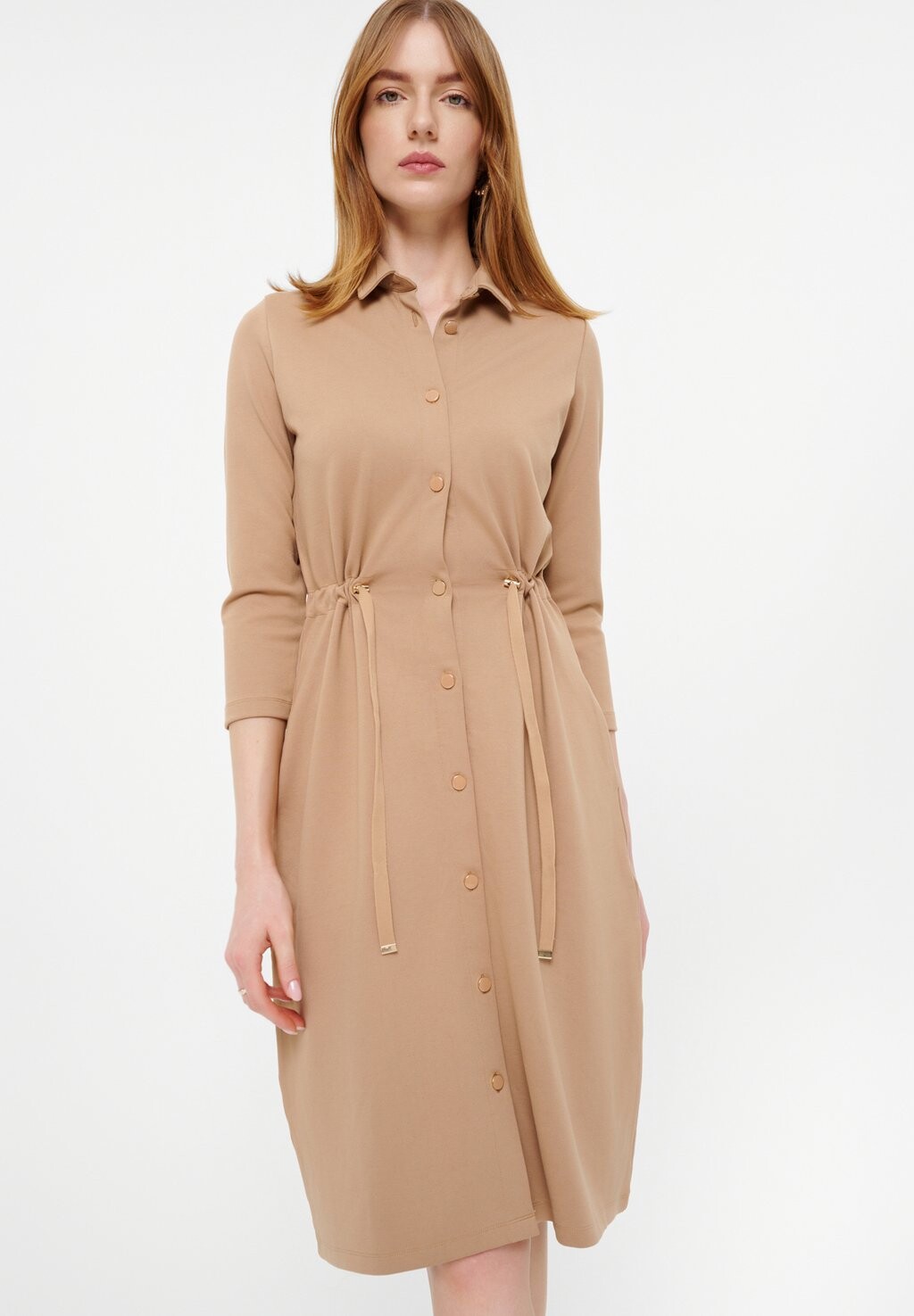Платье-рубашка Greenpoint, бежевый 
Платье-рубашка Greenpoint, бежевый