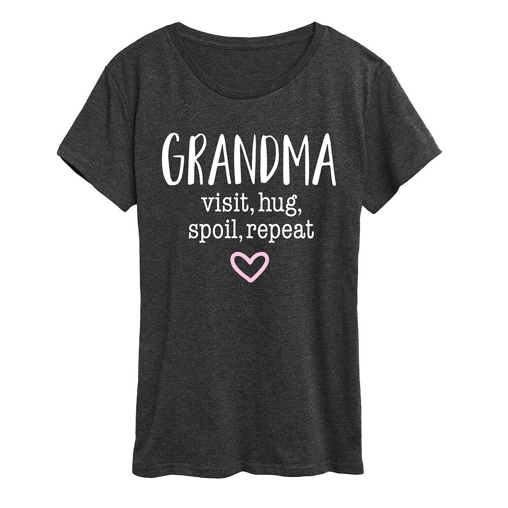 Женская футболка с рисунком Granma Visit Hug Licensed Character, цвет Heather Charcoal
Женская футболка с рисунком Granma Visit Hug Licensed Character, цвет Heather Charcoal