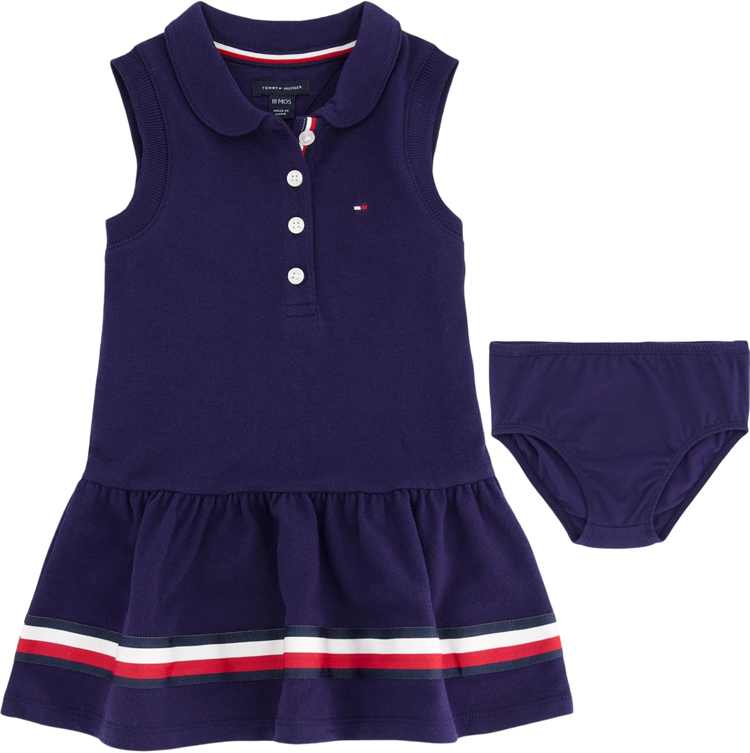 Платье-поло с короткими рукавами Tommy Hilfiger для девочки с подходящими панталонами, Blue Union
Платье-поло с короткими рукавами Tommy Hilfiger для девочки с подходящими панталонами, Blue Union