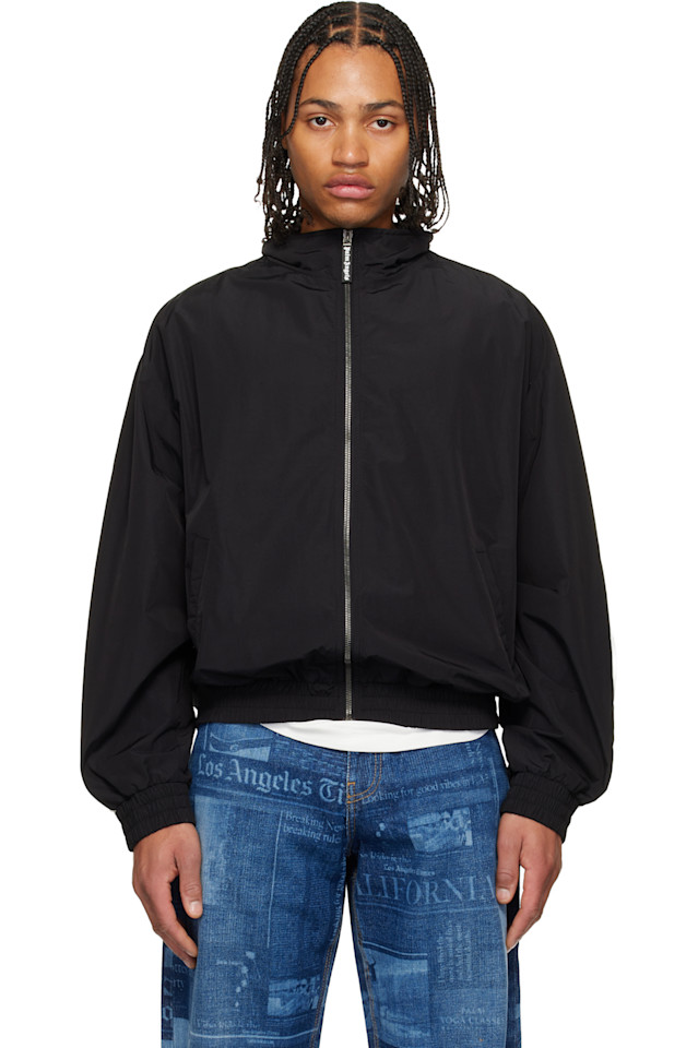 Palm Angels Черная классическая ветровка с логотипом
Palm Angels Черная классическая ветровка с логотипом