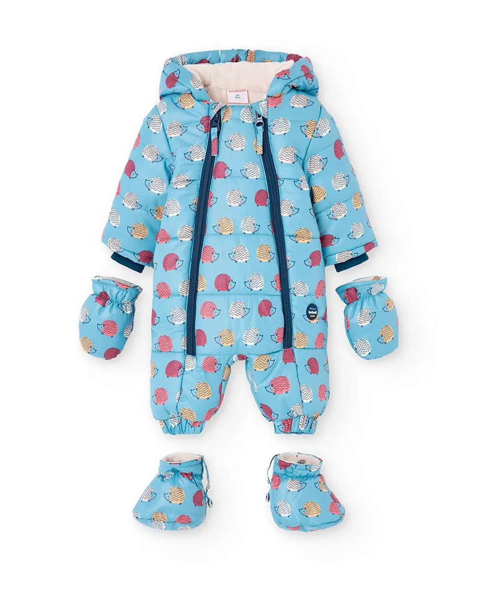 Комбинезон для младенца с пинетками и варежками Boboli, небесно-голубой
Комбинезон для младенца с пинетками и варежками Boboli, небесно-голубой