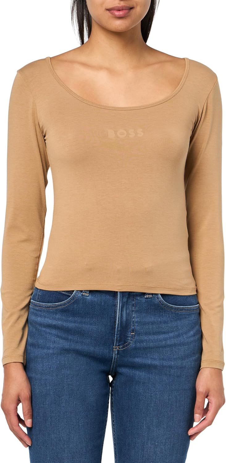 BOSS мужская футболка с длинным рукавом и круглым вырезом, Medium Beige
BOSS мужская футболка с длинным рукавом и круглым вырезом, Medium Beige