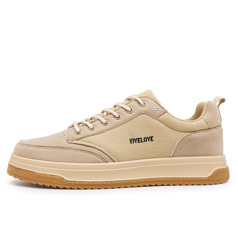 YIVELOVE Антискользящие износостойкие легкие дышащие низкие скейтерские кроссовки мужские - хаки, цвет Khaki 
YIVELOVE Антискользящие износостойкие легкие дышащие низкие скейтерские кроссовки мужские - хаки, цвет Khaki