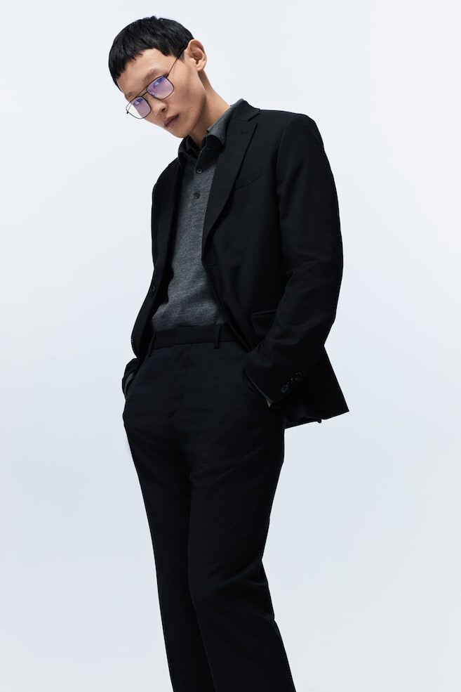 Брюки H&M Regular-Fit Suit, черный
Брюки H&M Regular-Fit Suit, черный