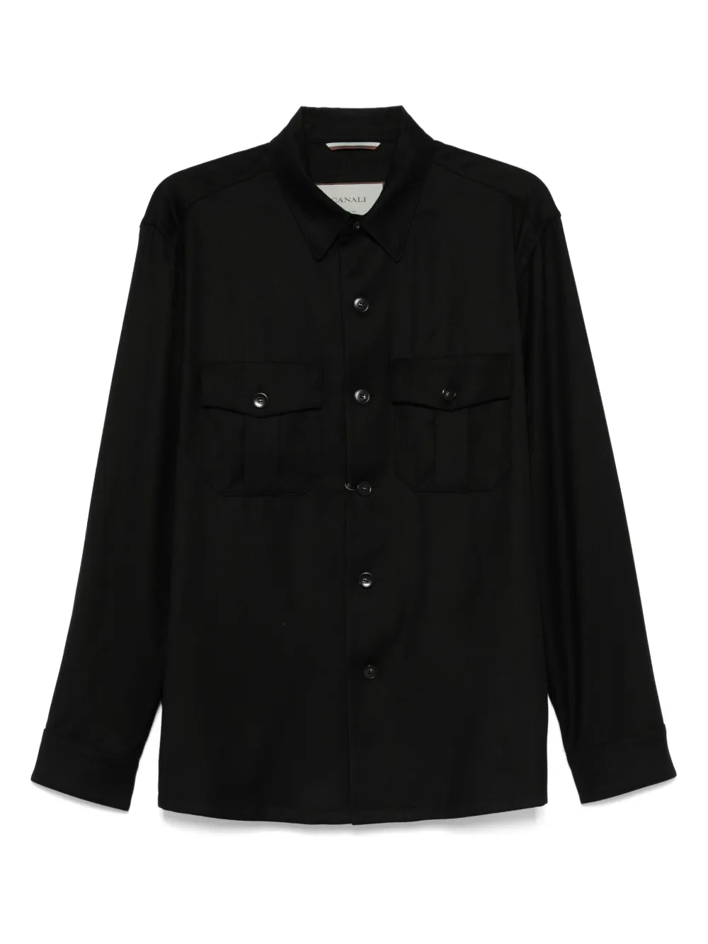 Шерстяная куртка-рубашка Canali, черный
Шерстяная куртка-рубашка Canali, черный