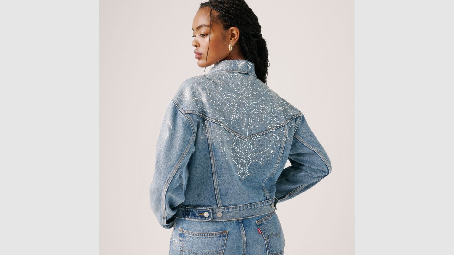 Укороченная куртка дальнобойщика Beyoncé X Levi's в стиле 90-х Levi's, Western Crystal - Dark Wash
Укороченная куртка дальнобойщика Beyoncé X Levi's в стиле 90-х Levi's, Western Crystal - Dark Wash