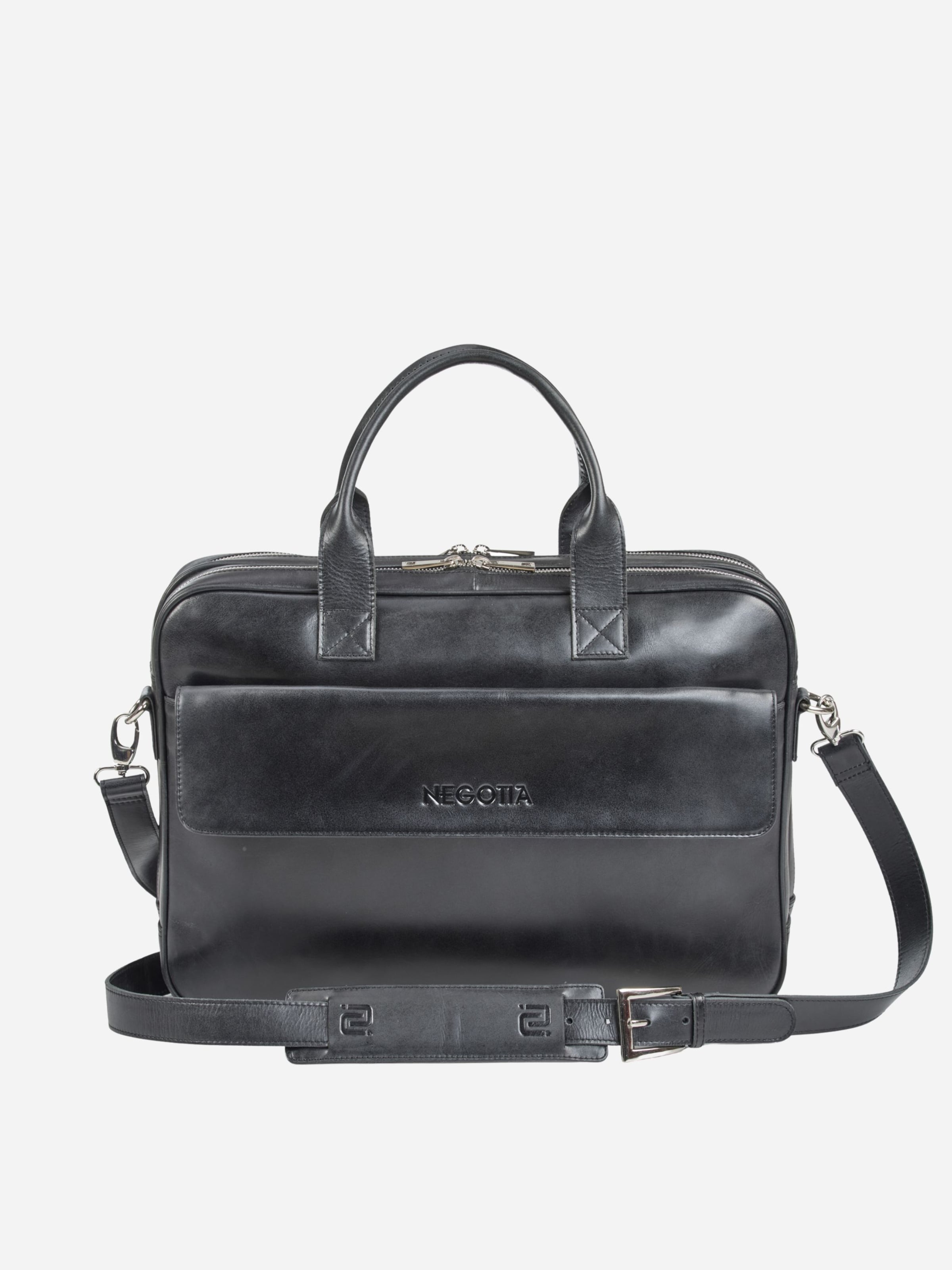 NEGOTIA Leather Рюкзак для ноутбука 'Orden' в черном цвете
NEGOTIA Leather Рюкзак для ноутбука 'Orden' в черном цвете