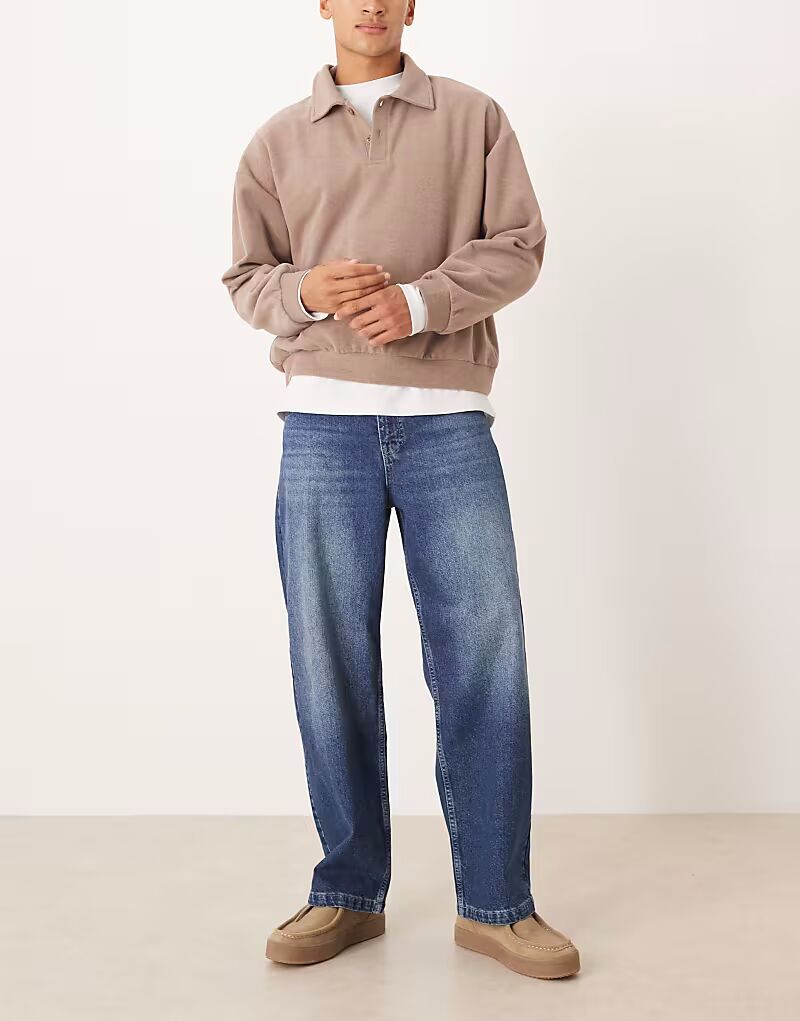 Джинсы прямого кроя темно-синего цвета Asos Design
Джинсы прямого кроя темно-синего цвета Asos Design