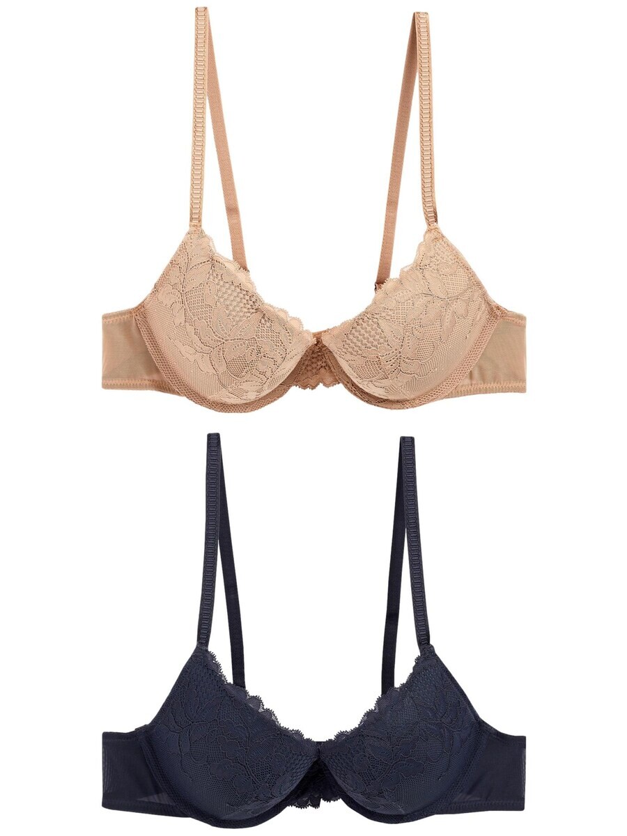 Бюстгальтер на косточках Next Push-up Bra, цвет beige/navy
Бюстгальтер на косточках Next Push-up Bra, цвет beige/navy