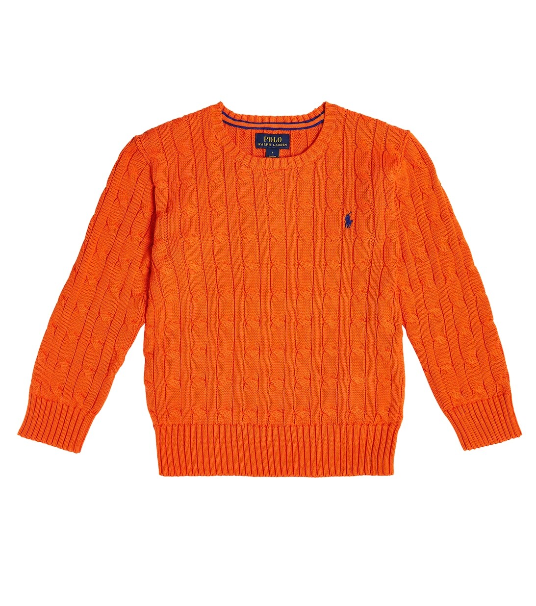 Хлопковый свитер косой вязки Polo Ralph Lauren, оранжевый
Хлопковый свитер косой вязки Polo Ralph Lauren, оранжевый