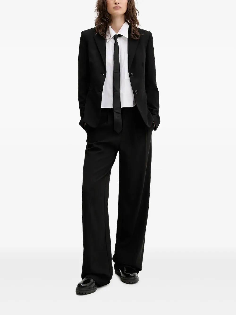 Однобортный блейзер HUGO, черный 
Однобортный блейзер HUGO, черный