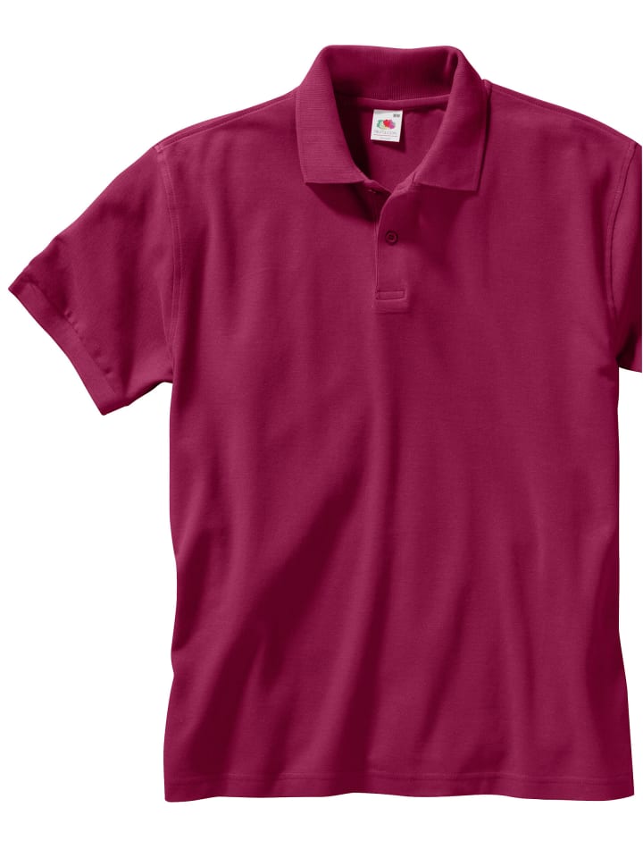 Рубашка поло бордового цвета Fruit of the Loom
Рубашка поло бордового цвета Fruit of the Loom